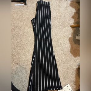 Cello black and white striped jeans